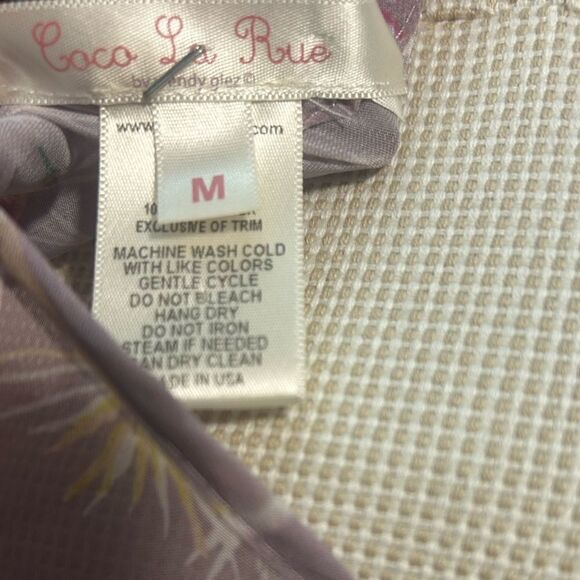 Coco La Rue Sheer Drop Waist Hummingbird Tank Dress - Picture 5 of 8